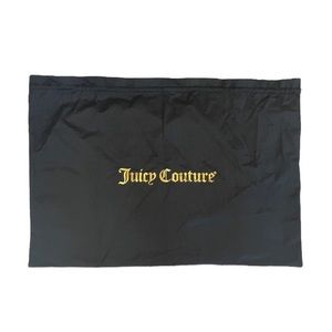 Juicy Couture Extra Large Black Dustbag w/ Gold Spell Out